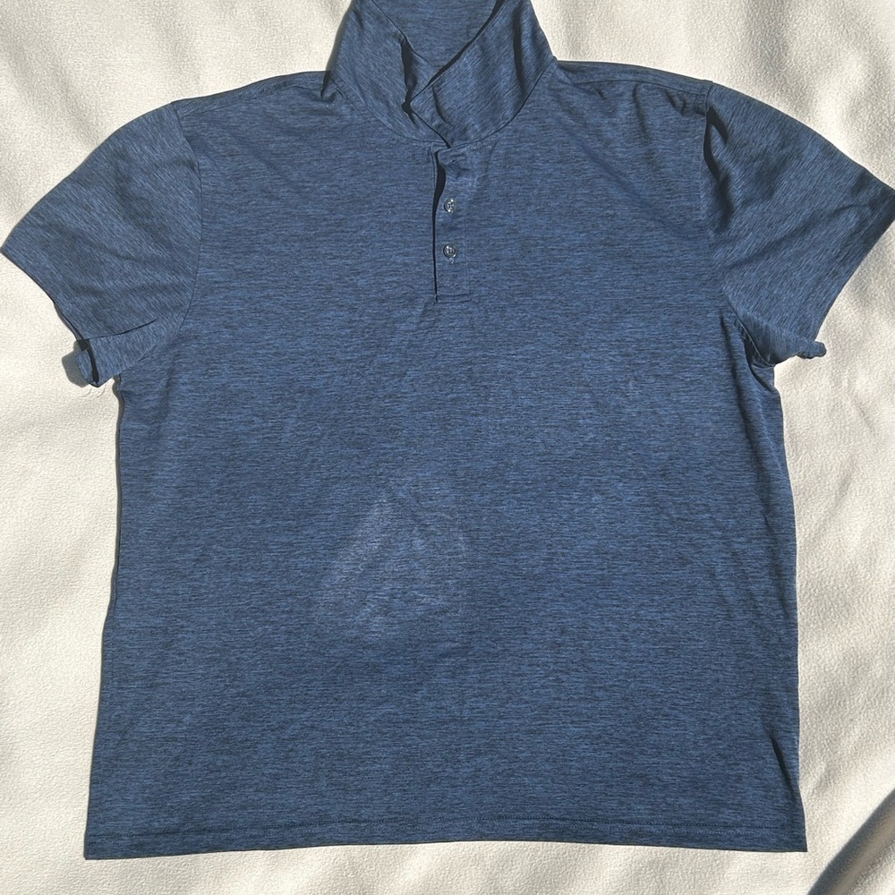 Alfani Blue Polo Shirt with Classic Collar